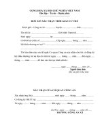 Xác nhận thời gian cư trú