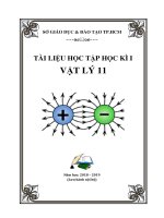 Đề cương vật lý 11 hk1