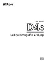 HƯỚNG DẪN SỬ DỤNG NIKON D4S (TIẾNG VIỆT)