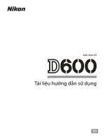 HƯỚNG DẪN SỬ DỤNG nikon D600 (TIẾNG VIỆT)