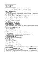 GIÁO ÁN DẠY THEO CHỦ ĐỀ MÔN LÝ 10