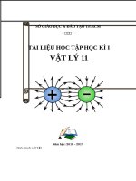 Đề cương vật lý 11 hk1