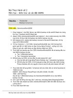 BÀI THỰC HÀNH SỐ 2   KIẾN TRÚC CÀI ĐẶT DBMS