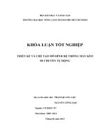 THIẾT KẾ VÀ CHẾ TẠO MÔ HÌNH HỆ THỐNG MÁY KÉO DI CHUYỂN TỰ ĐỘNG