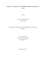 NGHIÊN CỨU, THIẾT KẾ VÀ MÔ PHỎNG ROBOT THU HOẠCH CÀ CHUA