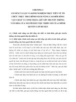 Cơ sở lý luận và kinh nghiệm thực tiễn về tổ chức thực thi chính sách nâng cao đời sống vật chất và tinh thần dân tộc thiểu số