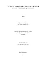THIẾT KẾ CHẾ TẠO MÔ HÌNH HỆ THỐNG TƯỚI TỰ ĐỘNG ĐƯỢC GIÁM SÁT VÀ ĐIỀU KHIỂN QUA INTERNET