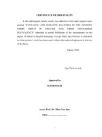 Syntactic and semantic features of the sensory verbs group in english and their vietnamese equivalents 