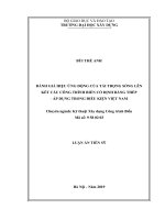 Đánh giá hiệu ứng động của tải trọng sóng lên kết cấu công trình biển cố định bằng thép   áp dụng trong điều kiện việt nam 