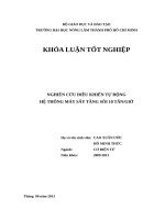 NGHIÊN CỨU ĐIỀU KHIỂN TỰ ĐỘNG HỆ THỐNG MÁY SẤY TẦNG SÔI 10 TẤNGIỜ