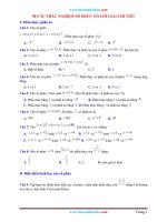 90 cau trac nghiem so phuc co dap an va loi giai 