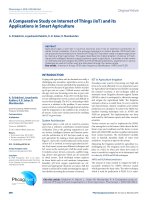 A comparative study on internet of things (iot) and its applications in smart agriculture
