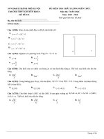 37  THPT chuyên KHTN   lần 1  2019 