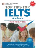 BẢN DỊCH TIẾNG VIỆT TOP TIPS FOR IELTS ACADEMIC
