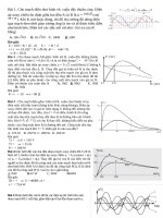 Mot so bai tap dien xoay chieu co do thi  co bai giai 