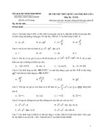 31  THPT bình minh – ninh bình   lần 1 