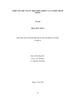 THIẾT KẾ CHẾ TẠO TỦ ĐIỆN ĐIỀU KHIỂN CỦA LÒ ĐỐT BỆNH PHẨM