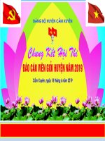 Bài dự thi báo cáo viên năm 2019