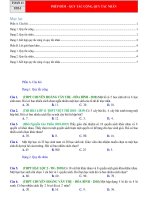 Các dạng toán quy tắc đếm, hoán vị, chỉnh hợp, tổ hợp thường gặp