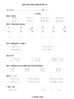 BÀI tập CUỐI TUẦN 11 