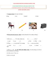 ĐỀ ôn tập TIẾNG ANH 2 