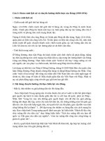 Đề cương kết thúc học phần môn Đường Lối