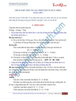 Những kiến thức về số tự nhiên lớp 4