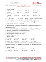 BÀI TẬP ÔN HÈ TOÁN LỚP 5 LÊN LỚP 6