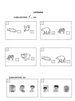 BÀI tập ôn FAMILY AND FRIENDS  