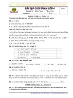 bai tap cuoi tuan toan tv lop4 tuan 19 