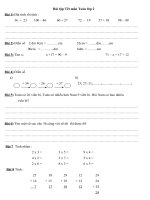 bai tap tet mon toan lop 2 