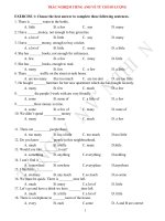 123doc   trac nghiem tieng anh ve tu chi so luong co dap an