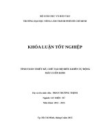 TÍNH TOÁN THIẾT KẾ, CHẾ TẠO BỘ ĐIỂU KHIỂN TỰ ĐỘNG MÁY CUỐN RƠM