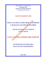 NÂNG CAO CHẤT LƯỢNG DỊCH vụ INTERNET cáp QUANG tại VNPT QUẢNG BÌNH 