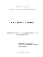 THIẾT KẾ VÀ CHẾ TẠO MÔ HÌNH ĐIỀU KHIỂN QUANG BÁO TỰ ĐỘNG TỪ XA