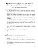 Bộ câu hỏi trắc nghiệm về luật viên chức  tài liệu ôn thi viên chức