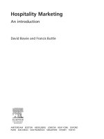 Hospitality Marketing: Principles and Practice by David Bowie MBA