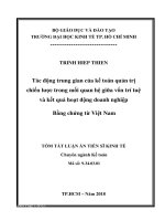 luận văn Tác động trung gian của kế toán quản trị chiến lược trong mối quan hệ giữa vốn trí tuệ và kết quả hoạt động doanh nghiệp bằng chứng từ Việt Nam