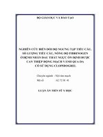 PHÁT TRIỂN tư DUY THUẬT GIẢI và tư DUY kỹ THUẬT CHO SINH VIÊN CAO ĐẲNG kỹ THUẬT TRONG dạy học môn TOÁN CAO cấp 