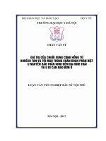 GIÁ TRỊ CỦA CHUỖI XUNG CỘNG HƯỞNG TỪ KHUẾCH TÁN VÀ TƯỚI MÁU TRONG CHẨN ĐOÁN PHÂN BIỆT U NGUYÊN BÀO THẦN KINH ĐỆM ĐA HÌNH THÁI VÀ U DI CĂN NÃO ĐƠN Ổ