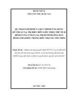 DỰ THẢO CHỈ ĐỊNH VÀ QUY TRÌNH ỨNG DỤNG KỸ THUẬT XẠ TRỊ ĐIỀU BIẾN LIÊU THEO THỂ TÍCH HÌNH CUNG (VMAT), XẠ TRỊ DƯỚI HƯỚNG DẪN HÌNH ẢNH (IGRT) TRONG ĐIỀU TRỊ UNG THƯ PHỔI