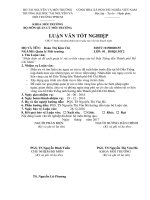 Nhận diện và đề xuất quản lý rủi ro liên vùng của hồ dầu tiếng đến thành phố hồ chí minh 
