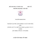 NGHIÊN cứu mối LIÊN QUANGIỮA đa HÌNH KIỂU GEN MTHFR c677t với mật độ XƯƠNG và NGUY cơ gãy XƯƠNG đốt SỐNG ở PHỤ nữ mãn KINH 