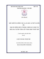 ĐẶC điểm mô BỆNH học và sự bộc lộ một số dấu ấn hóa mô MIỄN DỊCH TRONG CHẨN đoán UNG THƯ BIỂU mô TUYẾN TIỀN LIỆT TRÊN SINH THIẾT KIM 