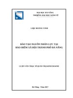 Đào tạo nguồn nhân lực tại bảo hiểm xã hội thành phố đà nẵng 