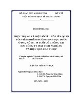 THỰC TRẠNG và một số yếu tố LIÊN QUAN tới VIÊM NHIỄM ĐƯỜNG SINH dục dưới ở PHỤ nữ 18 49 TUỔI có CHỒNG tại HAI CÔNG TY MAYTỈNH NGHỆ AN và HIỆU QUẢ CAN THIỆP 