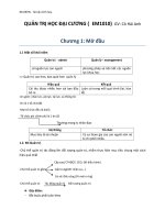 Bài giảng Quản trị học đại cương ĐH BKHN + Đề cương ôn tập (Có lời giải)