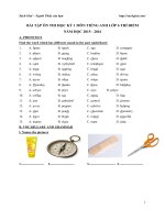 Bai tap on thi hoc ky 1 mon tieng anh lop 6 thi diem nam hoc 