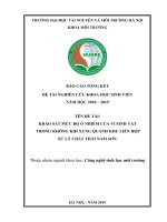 Khảo sát mức độ ô nhiễm vi sinh vật môi trường không khí tại khu liên hợp xử lý chất thải rắn Nam Sơn