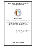 Đo vẽ và thành lập bản đồ địa chính tỉ lệ 110000 bằng công nghệ GNSS khu vực xã ia jlơi, ia lốp huyện ea súp, tỉnh đắk lắk phục vụ cấp giấy chứng nhận quyền sử dụng đất 